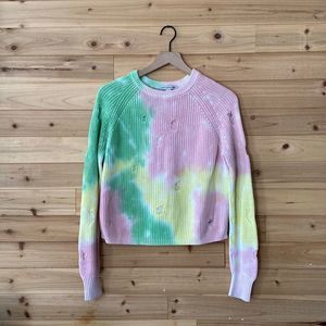 Cotton By Autumn Cashmere Distressed Sweater